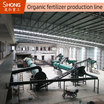 Chaîne de production d'engrais organique certifiée ISO 1 à 20 tonnes/heure avec fermentation et granulation