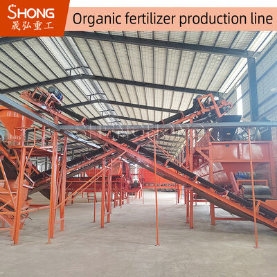 Ligne de production d'engrais organiques de haute capacité pour le fumier de poulet avec une production annuelle de 1 à 20 000 tonnes et une humidité inférieure à 10%
