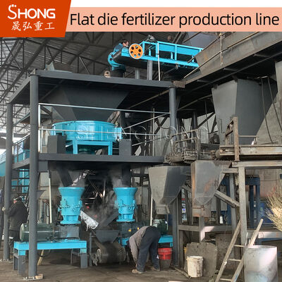 Ligne de production d'engrais organiques de 1 à 20 000 tonnes par an avec séchage à basse température et structure en arc à haut taux de granulation