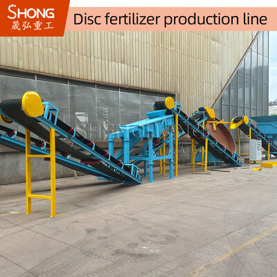 Ligne de production d'engrais organiques pour granules en forme de boule avec une capacité de 1 à 2 tonnes par heure et service à l'étranger