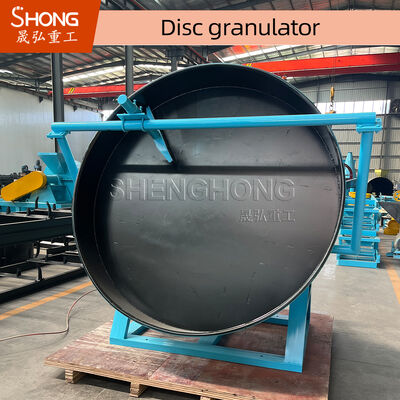 Granulateur à disque à inclinaison réglable pour engrais à taux de granulation élevé avec construction en acier au carbone