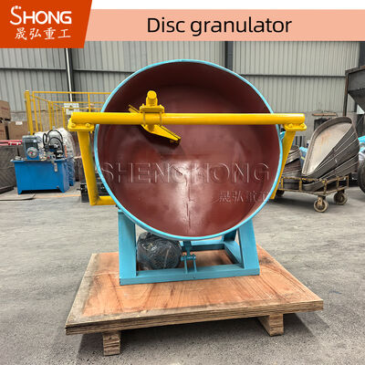 Granulateur à disque de 6 t/h pour granulés en forme de boule avec inclinaison réglable du disque