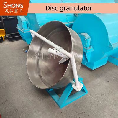 Granulateur à disque 1-2t/H avec taux de granulation de 93 % et tension de 380 V pour la production d'engrais organiques