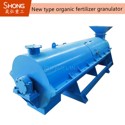 Granulateur d'engrais organique bleu personnalisé avec 100% de contenu organique et 98% de taux de formation
