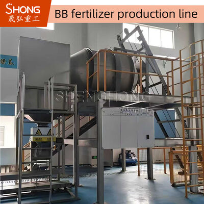 Ligne de production d'engrais BB de 22 kW avec contrôle PLC pour équipement de mélange d'engrais de mélange uniforme