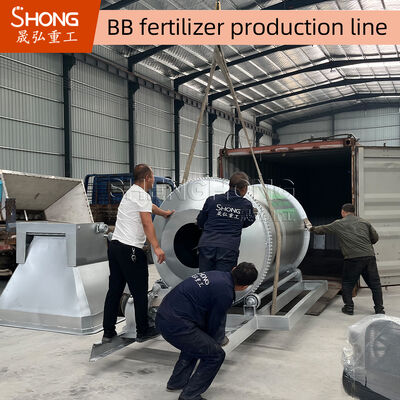 Ligne de production d'engrais de mélange en vrac en acier au carbone de 20 à 50 t/h avec système de commande PLC