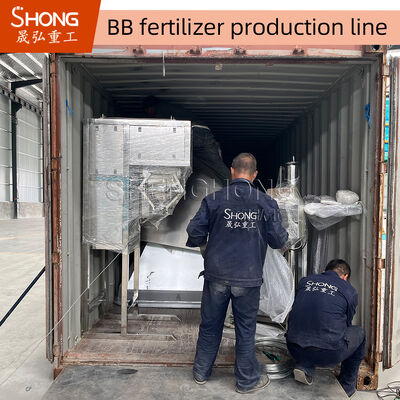 Ligne de production d'engrais BB avec une capacité de 3 à 8 tonnes par heure, un système de contrôle automatisé et des fonctionnalités d'économie d'énergie