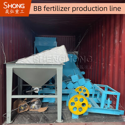 Ligne de production semi-automatique d'engrais BB avec contrôle PLC pour 10 à 30 tonnes par heure