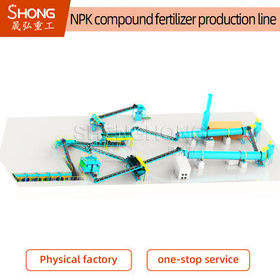 Ligne de production d'engrais NPK avec une teneur en matière organique ≥ 30% et une teneur en nutriments totaux ≥ 90% pour une faible consommation d'énergie