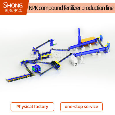 2.5-20mm Diamètre des granulés NPK ligne de production d'engrais avec une capacité de 1-2 tonnes par heure pour les engrais simples ou composés