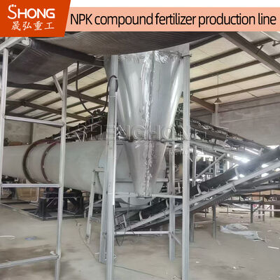 Ligne de production d'engrais NPK avec une teneur en matière organique ≥ 30%, une teneur en nutriments totaux ≥ 90% et une taille de granulés de 2-4 mm