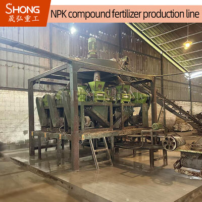 Ligne de production d'engrais NPK à taux de granulation élevé avec contrôle PLC complet et faible consommation d'énergie
