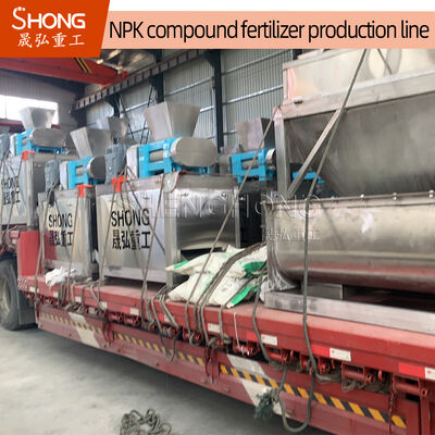 Ligne de production d'engrais NPK 380V dotée d'une conception écologique et d'une teneur élevée en matière organique