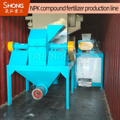 Granulateur à double rouleau pour la production d'engrais composés NPK avec une capacité de 12 à 15 tonnes par heure et une granulation de poudre sèche