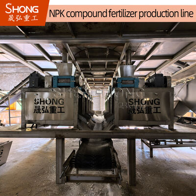 Ligne de production d'engrais composés NPK, capacité 6-8 t/h