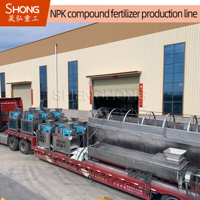Ligne de production d'engrais NPK avec des granulés de forme ovale et une capacité annuelle de 1 à 20 000 tonnes pour un fonctionnement facile