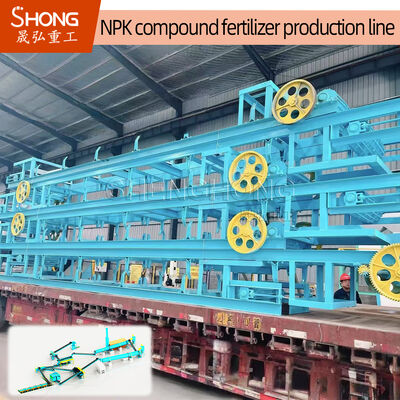 Ligne de production d'engrais NPK de type sec avec granules ovale et puissance 380v
