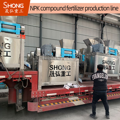 Ligne de production personnalisée d'engrais composés NPK avec granulateur par extrusion à rouleaux secs pour une capacité de 7 à 8 t/h et sans processus de séchage