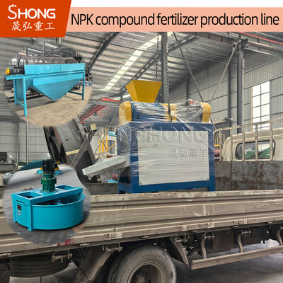 Ligne de production d'engrais composés personnalisée avec matériau de revêtement polymère et granulés de 4 mm de diamètre, dotée d'un système de contrôle PLC