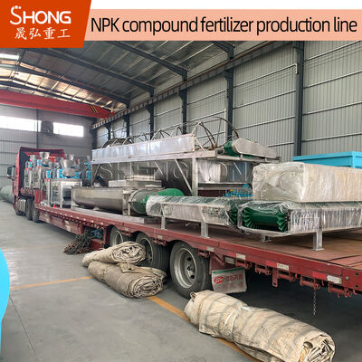 Ligne de production d'engrais composés de 12 à 15 tonnes par heure sans processus de séchage et granulation en une étape