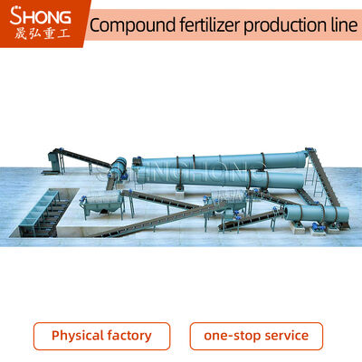 50,000100,000 TPY ligne de production d'engrais NPK à fût à tambour rotatif de 1 à 10 tonnes par heure et taux de granulation ≥ 90%