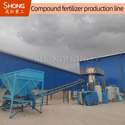 Ligne de production d'engrais NPK à séchage avec une taille granulaire de 2 à 4 mm et une teneur en nutriments ≥ 90%