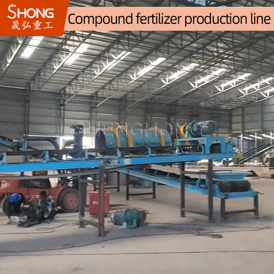 Ligne de production d'engrais composés NPK de 5 t/h de capacité avec un taux de granulation de 70% et une tension de 380 V