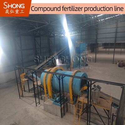 Granulateur à tambour rotatif à taux de granulation élevé pour la production d'engrais NPK avec une faible teneur en humidité et une taille de granulés réglable