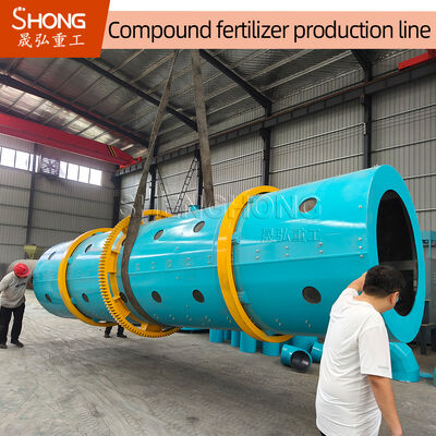 L'usine de fabrication d'engrais NPK avec une capacité de 10-12 tonnes par heure pour les granulés en forme de boule et la ligne de production d'engrais composés résistants à la corrosion