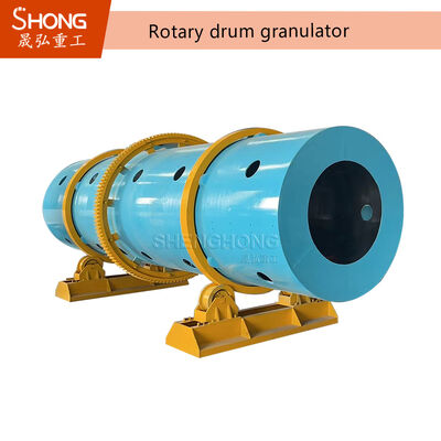 Granulateur à tambour rotatif pour engrais organique à taux de granulation de 95%, taille de pellet de 1 à 10 mm et construction en acier au carbone