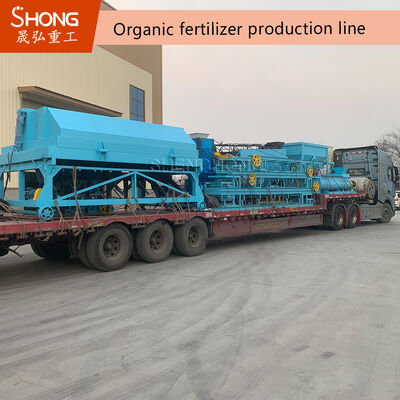 Ligne de production d'engrais organiques à faible consommation d'énergie, capacité de traitement de 1 à 20 tonnes/heure et technologie de mélange et de mélange