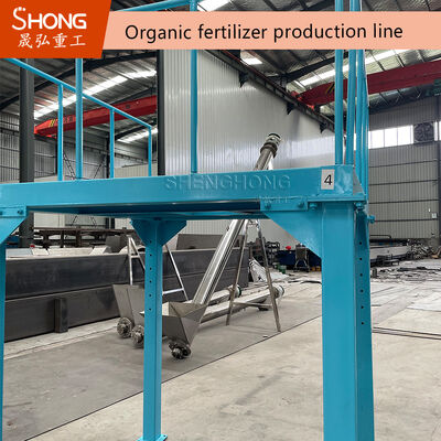 Ligne de production d'engrais organiques en acier au carbone avec une capacité de 12 à 15 tonnes/h pour la granulation d'engrais multifonction
