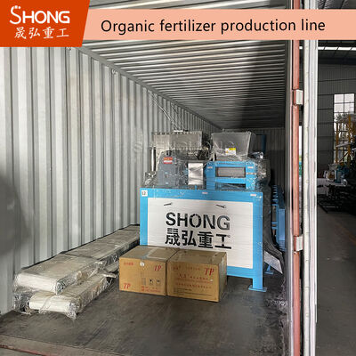 Ligne de production d'engrais organique d'une capacité de 10 t/h avec un taux de granulation > 98 % utilisant la technologie de moulage en une étape