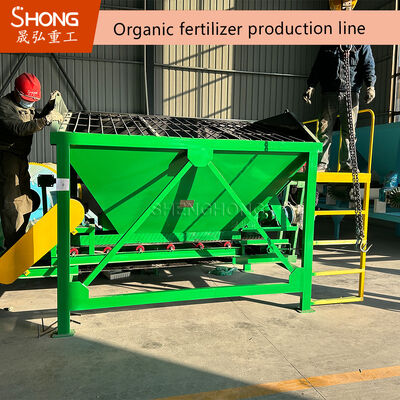 Ligne de production d'engrais organiques avec technologie Click Pelletizer pour le mélange et le séchage par lots 1-20 mille tonnes par an