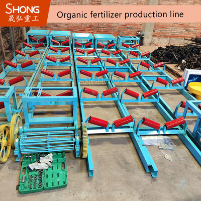 Ligne de production d'engrais organiques à base de fumier de volaille de 10 t/h avec un taux de granulation > 98% pour le recyclage des déchets
