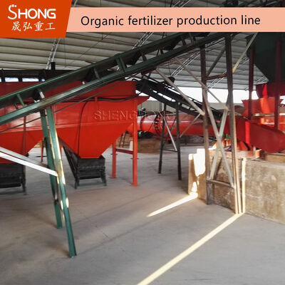 Ligne de production d'engrais organiques avec stérilisation et déodoration pour 3-5 T/H de sortie et 95% de rapport de granulation