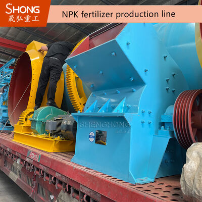 Ligne de granulateur à double rouleau de type sec pour engrais et produits chimiques avec une capacité de 1 à 10 tonnes par heure et construction en acier inoxydable