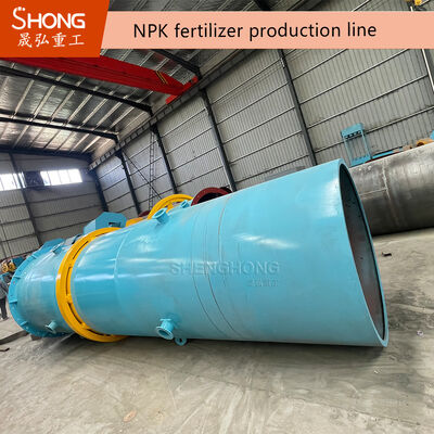 Fabrication industrielle de 5 à 10 tonnes/heure d'engrais à séchage à double rouleau pour la production continue de NPK lourds