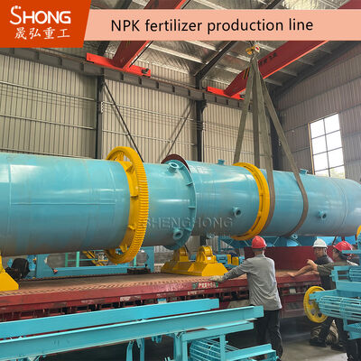 Ligne de granulateur d'engrais à double rouleau à pression lourde pour processus sec NPK Production d'engrais à taux de granulation élevé