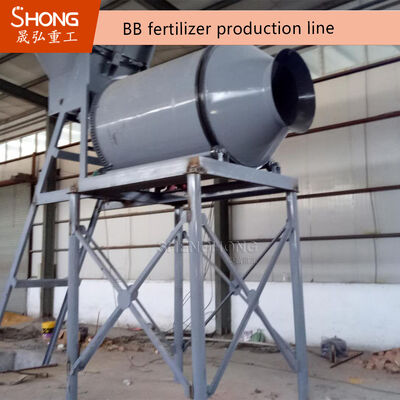 Ligne de production d'engrais BB avec une capacité de mélange de 500 kg, une tension personnalisée de 380 V et une technologie de mélange à tambour pour un mélange efficace d'engrais