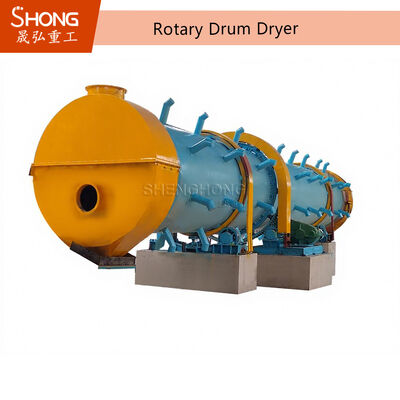 Séchoir rotatif avec une capacité de 1 à 50 T/H et une inclinaison de 2 à 5 degrés pour un équipement de séchage à tambour efficace en acier au carbone