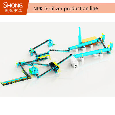Ligne de production d'engrais NPK par extrusion à sec de 10 T/H avec granulateur à double rouleau