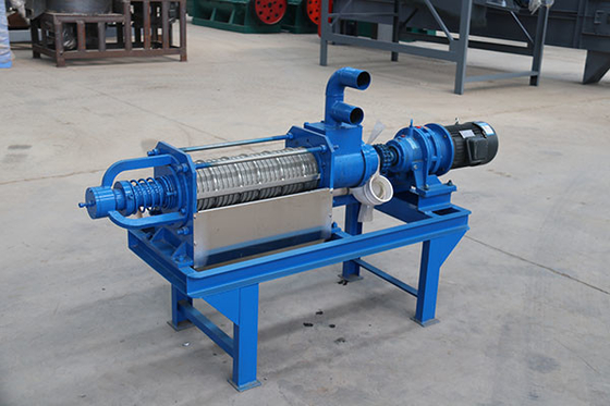 Séparateur 3t/H 7kw de solide-liquide d'engrais de volaille d'acier au carbone